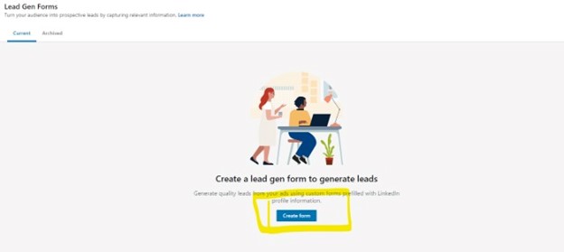 Create LinkedIn Lead Gen Form 2